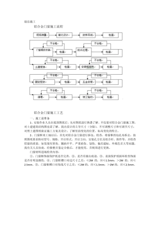 湿法干法门窗施工