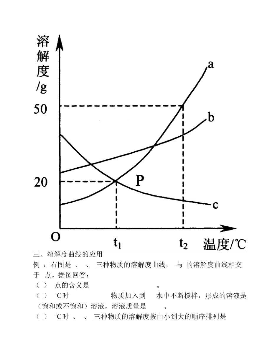 溶解度曲线的意义及应用(有用)_第2页