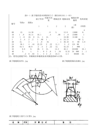 滚子链的基本参数与画法