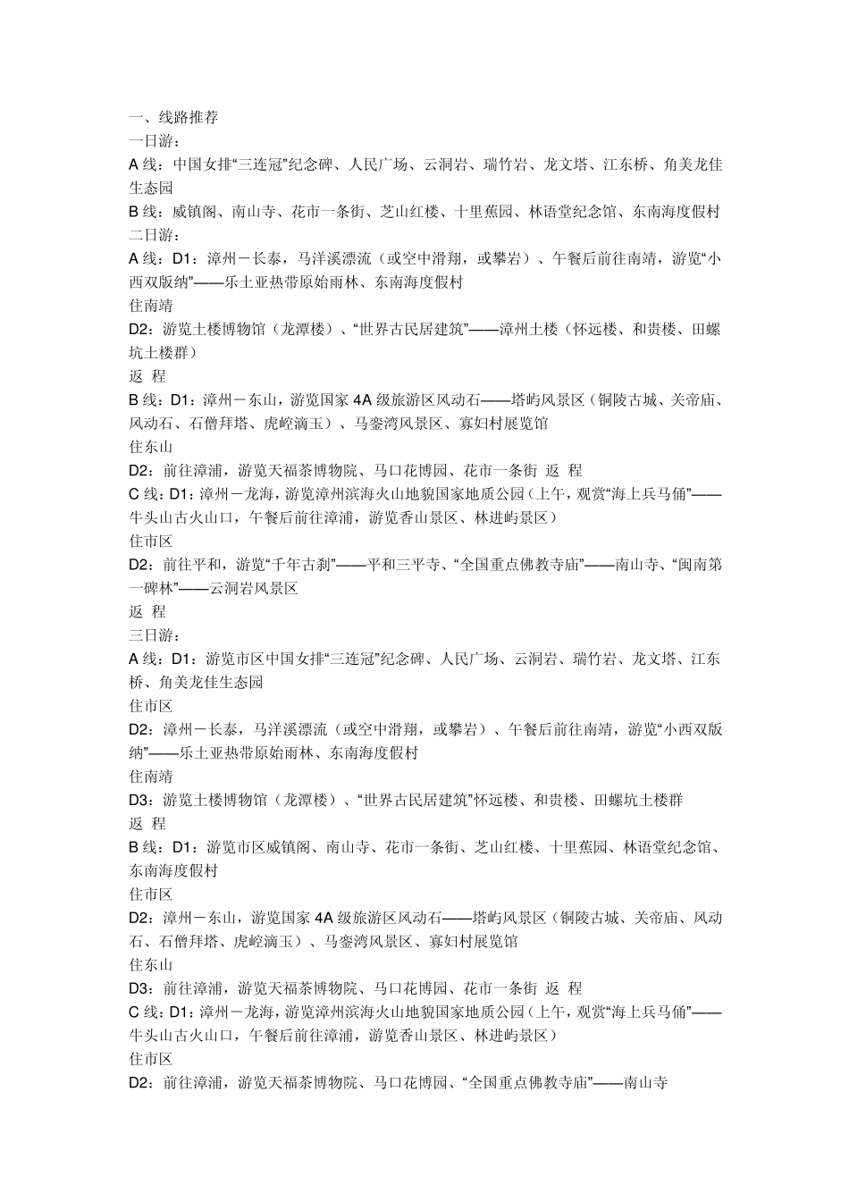 漳州旅游介绍_第1页