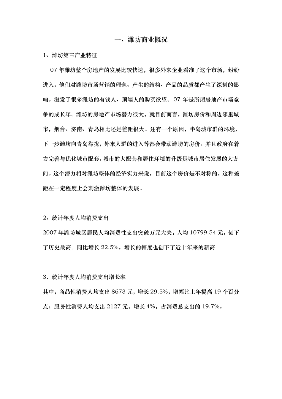 潍坊商业调研报告_第2页
