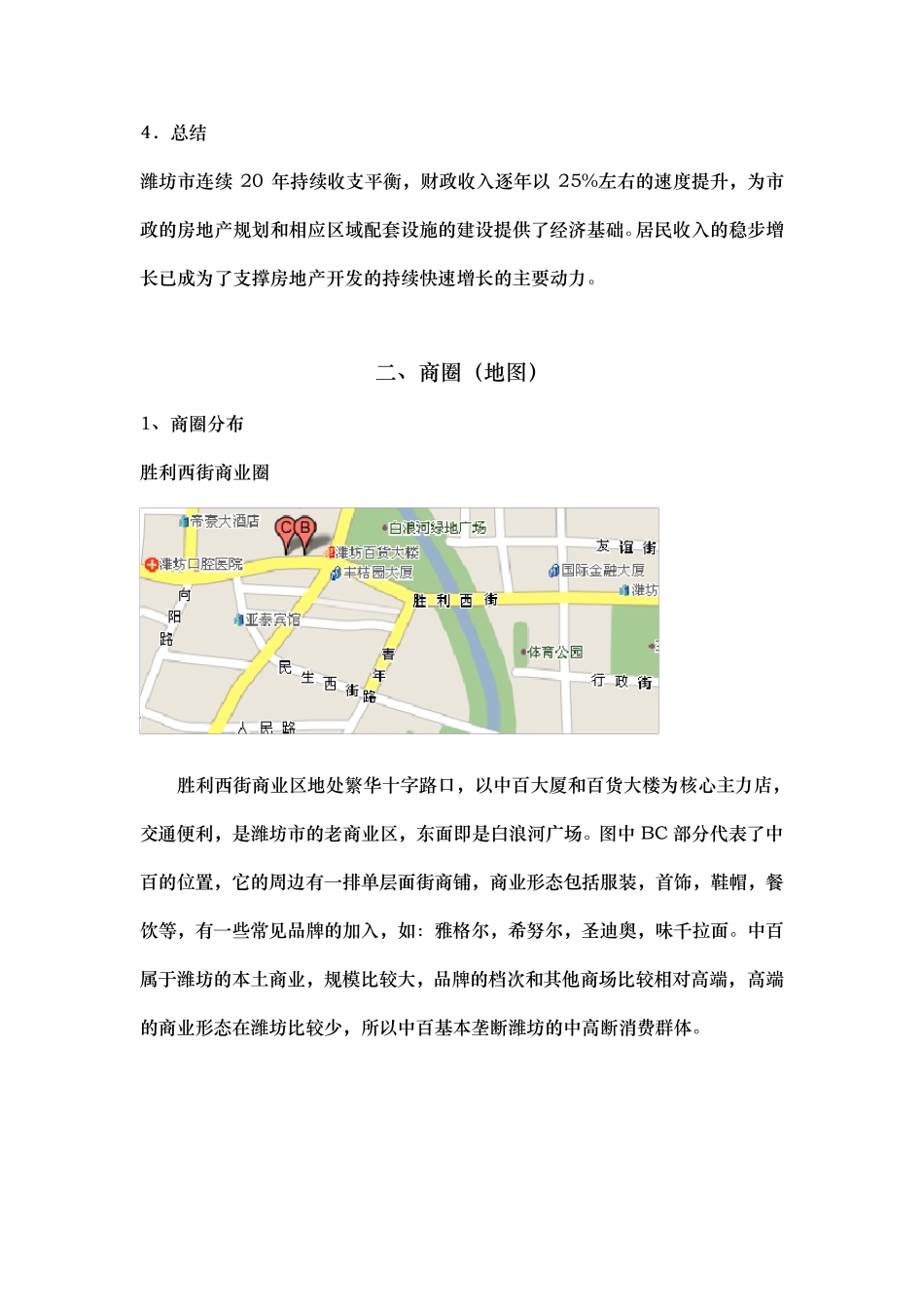 潍坊商业调研报告_第3页