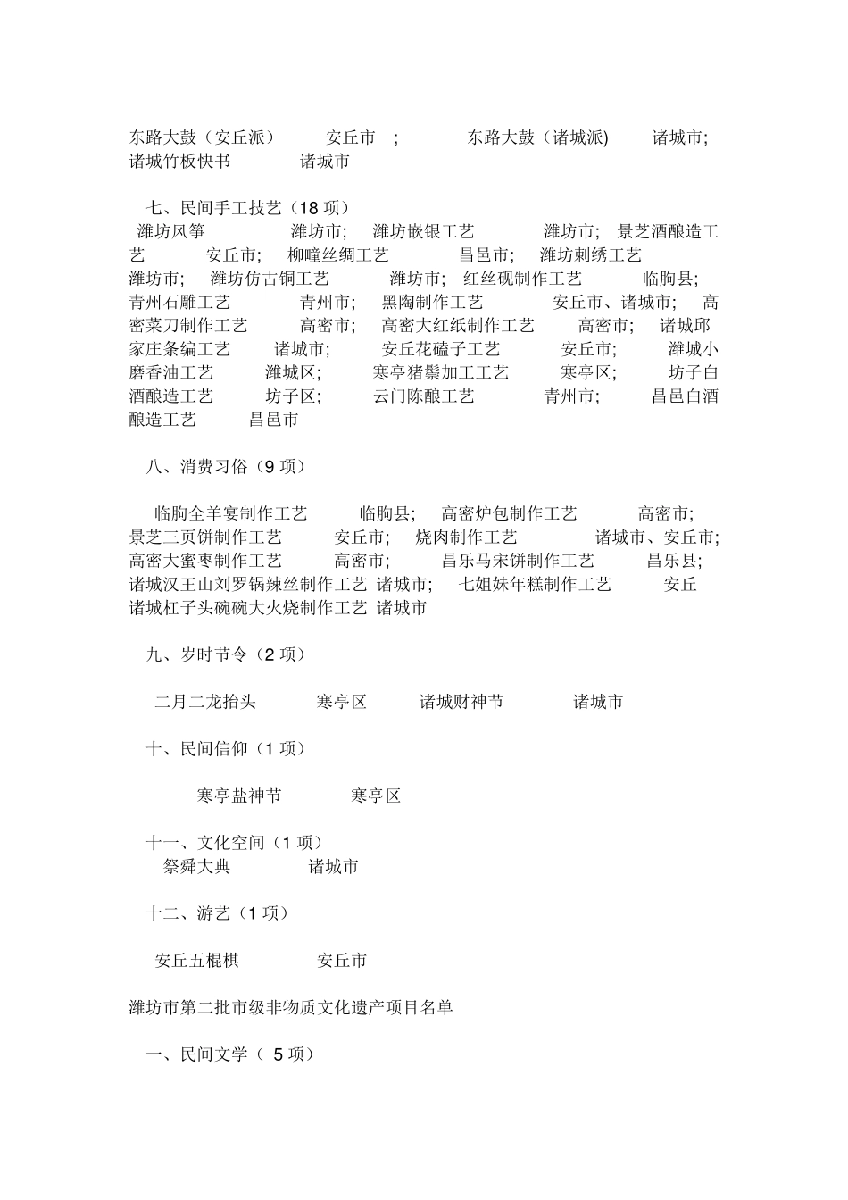 潍坊非物质文化遗产_第2页