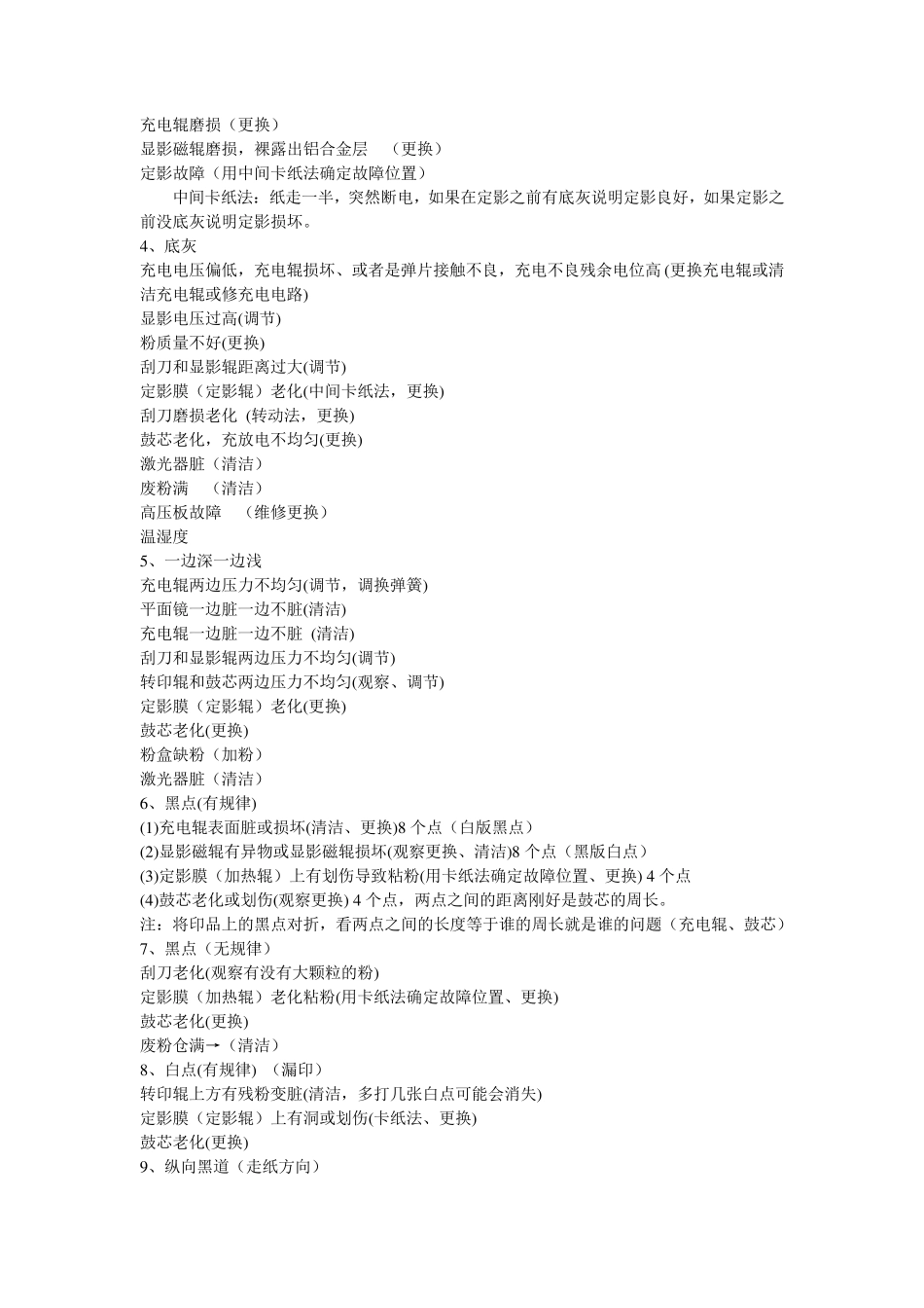 激光打印机常见故障(实践总结)_第3页