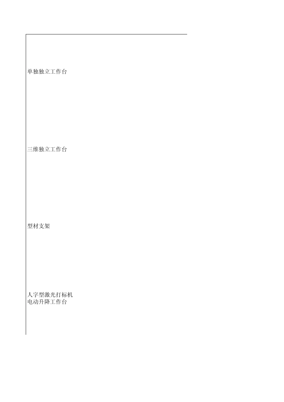 激光打标机机架及配件价格表_第3页