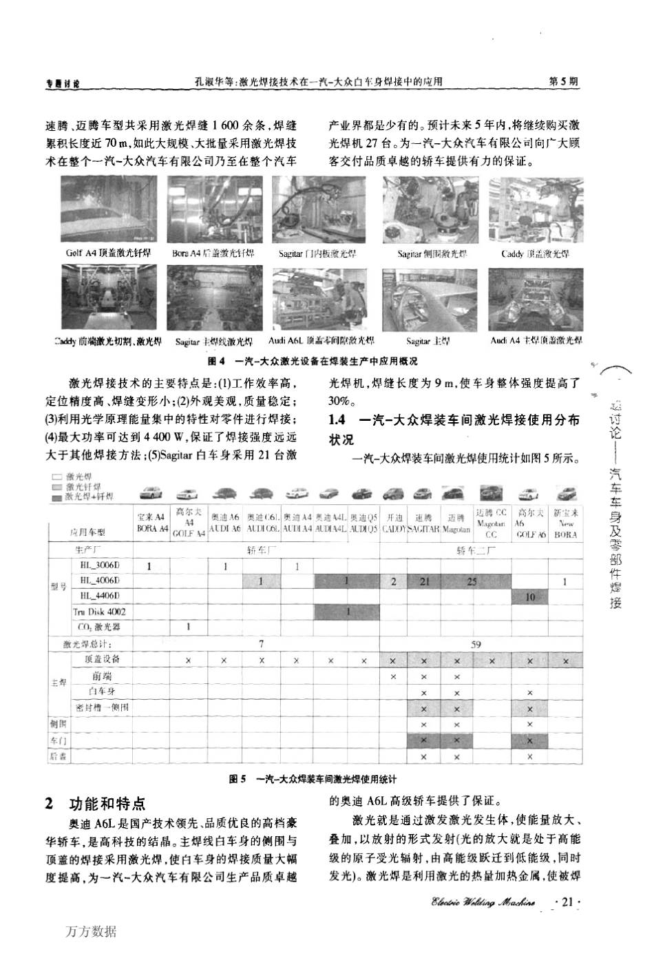 激光焊接技术在一汽大众白车身焊接中的应用_第3页