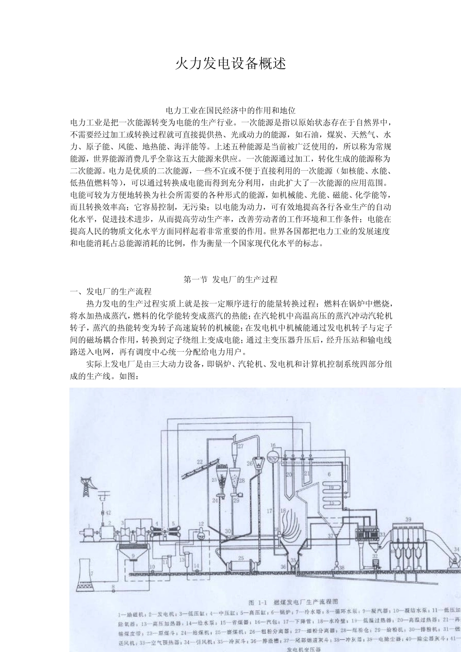 火力发电设备概述_第1页