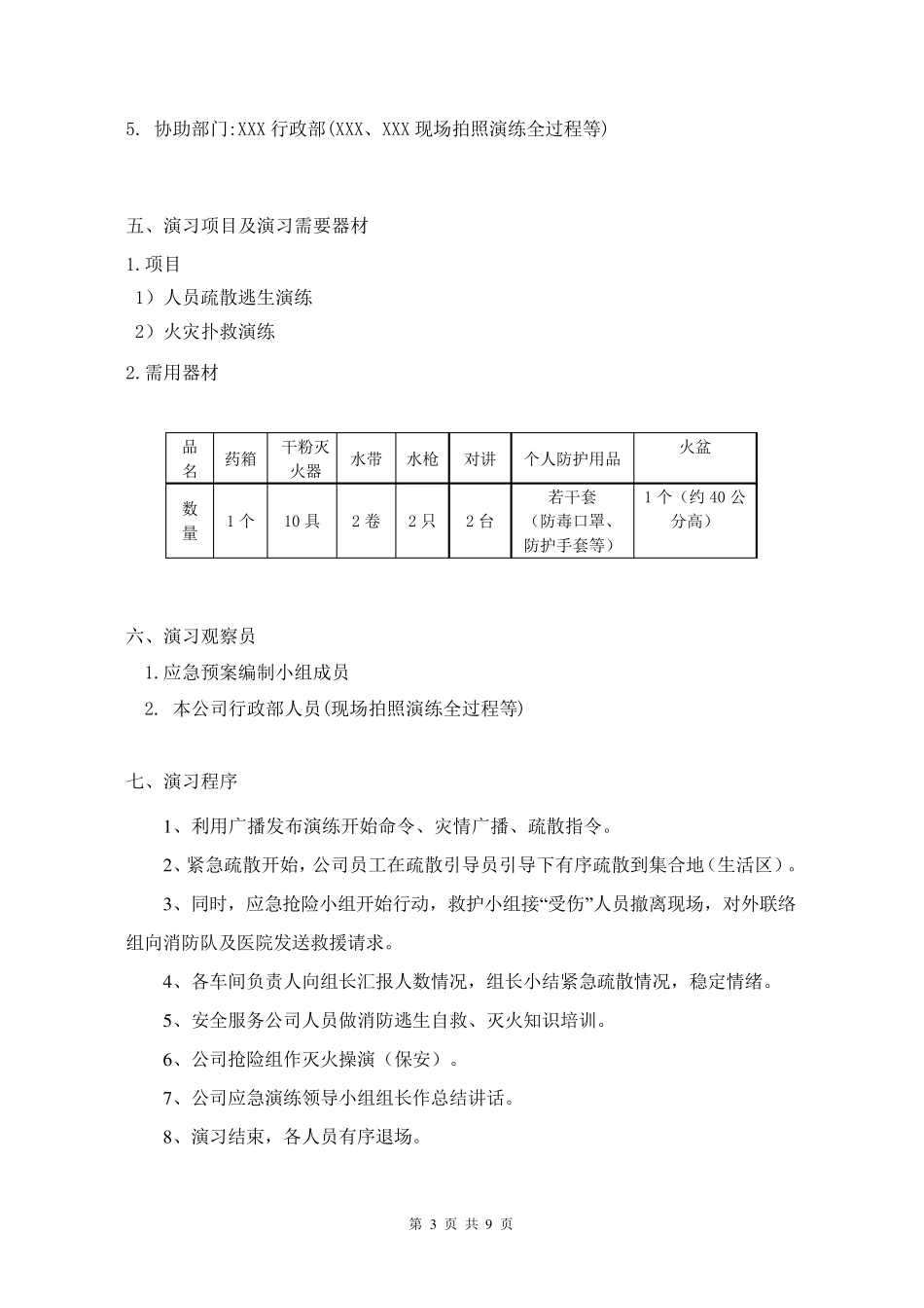 火灾应急演练方案_第3页