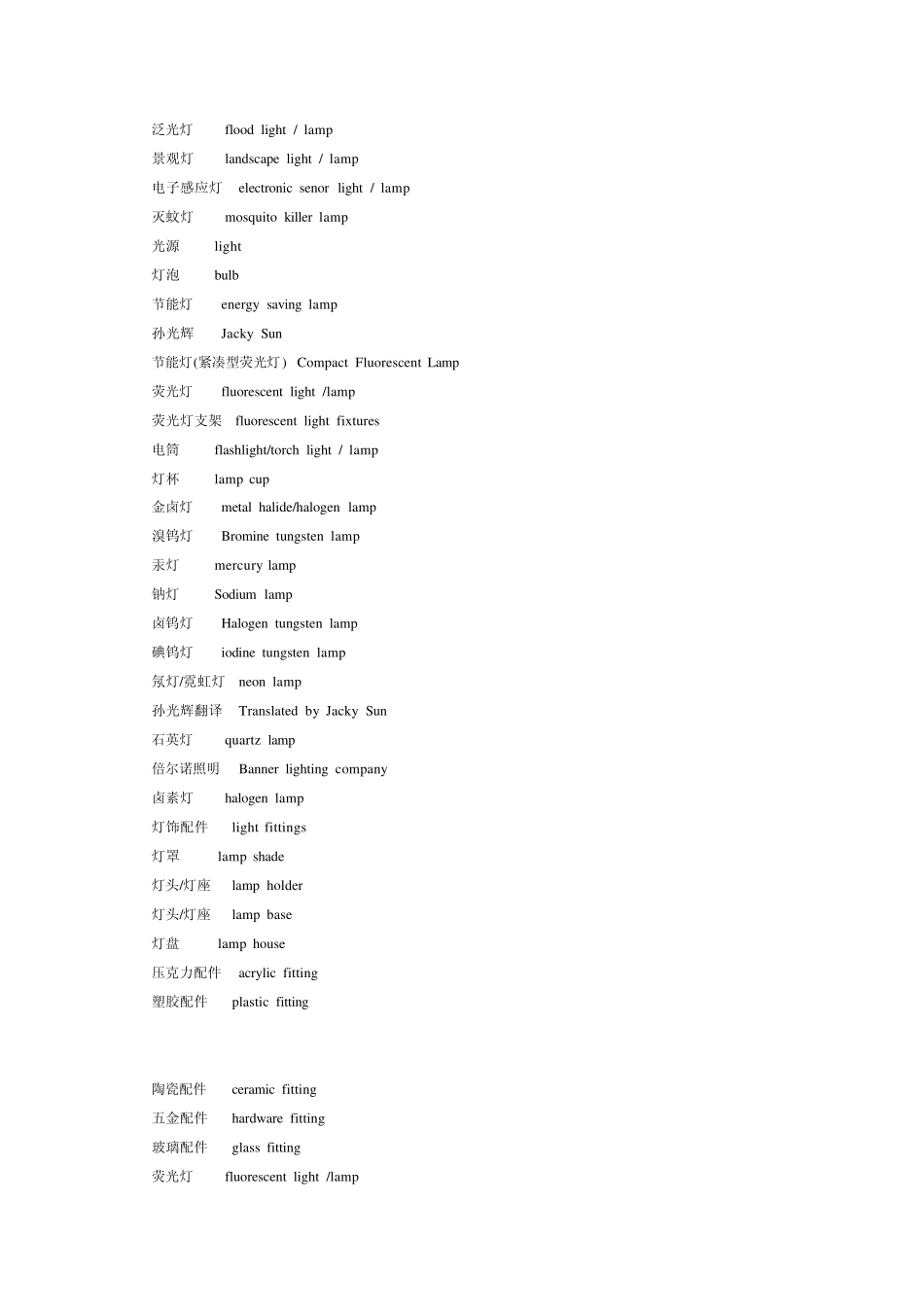 灯具总体称呼_第3页
