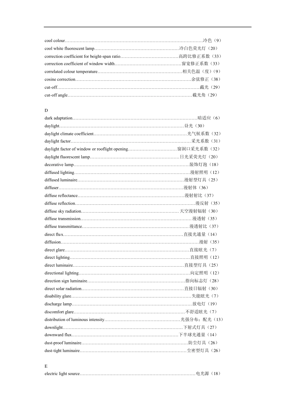 灯具行业英语大全_第2页