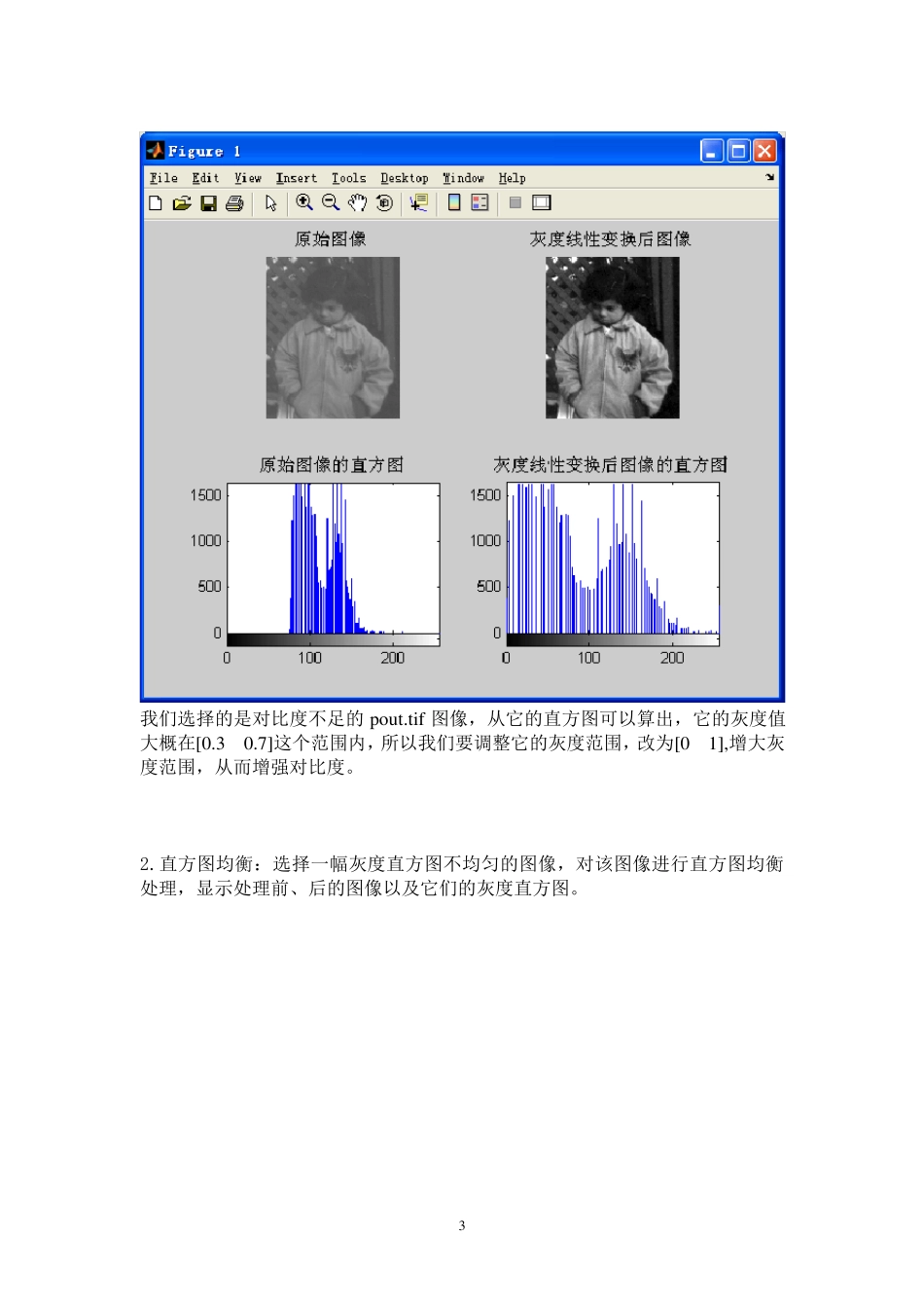 灰度修正技术(图像处理实验报告)_第3页