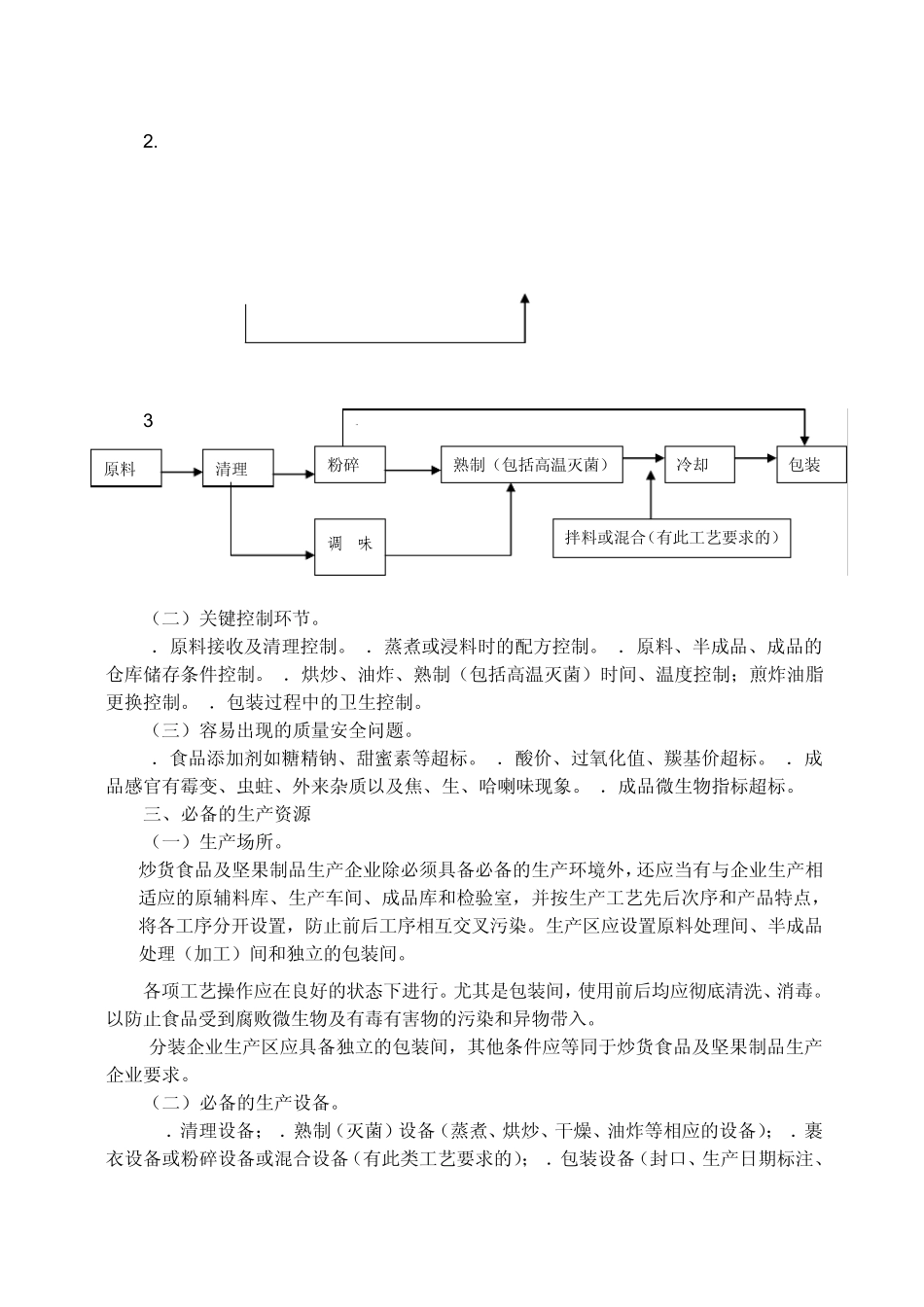 炒货食品及坚果制品生产许可证审查细则_第2页