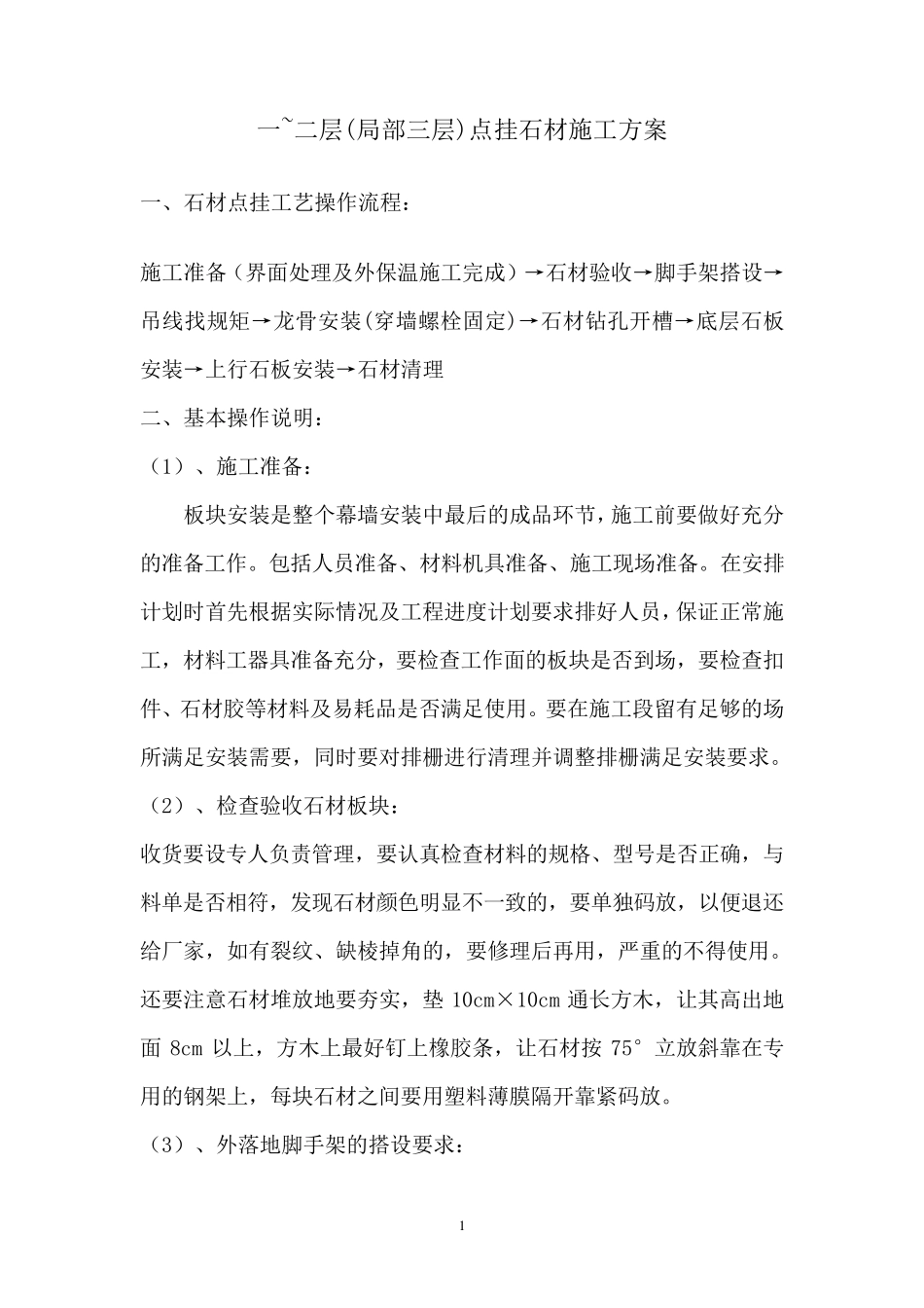 点挂石材方案_第1页