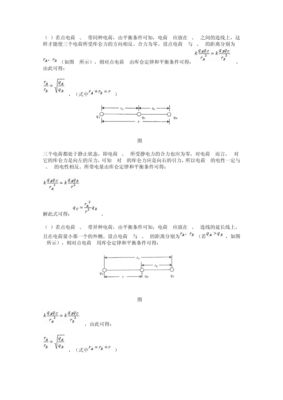 点电荷平衡问题总结_第2页