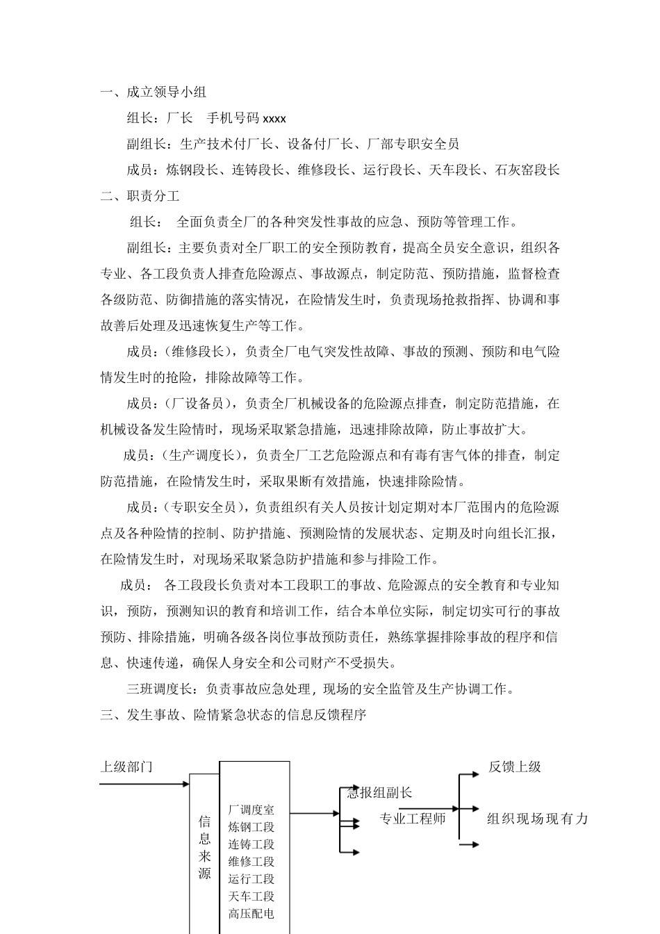 炼钢厂应急预案_第2页