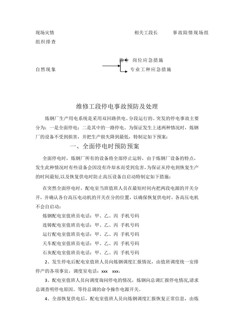 炼钢厂应急预案_第3页