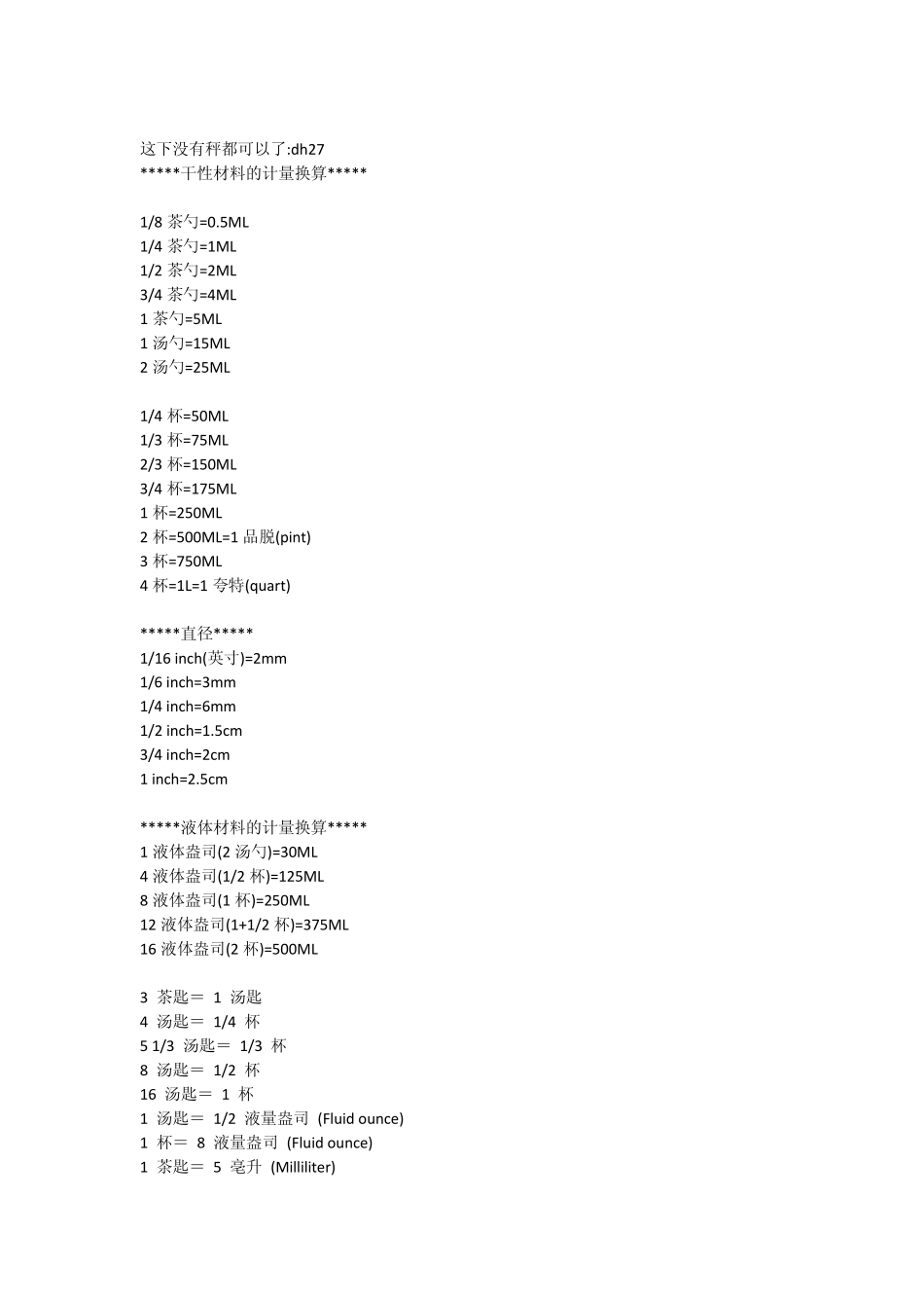 烘培计量单位查询表_第3页