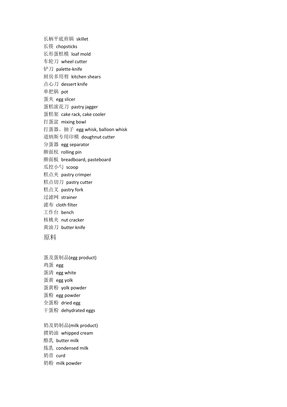 烘焙专业词汇_第2页