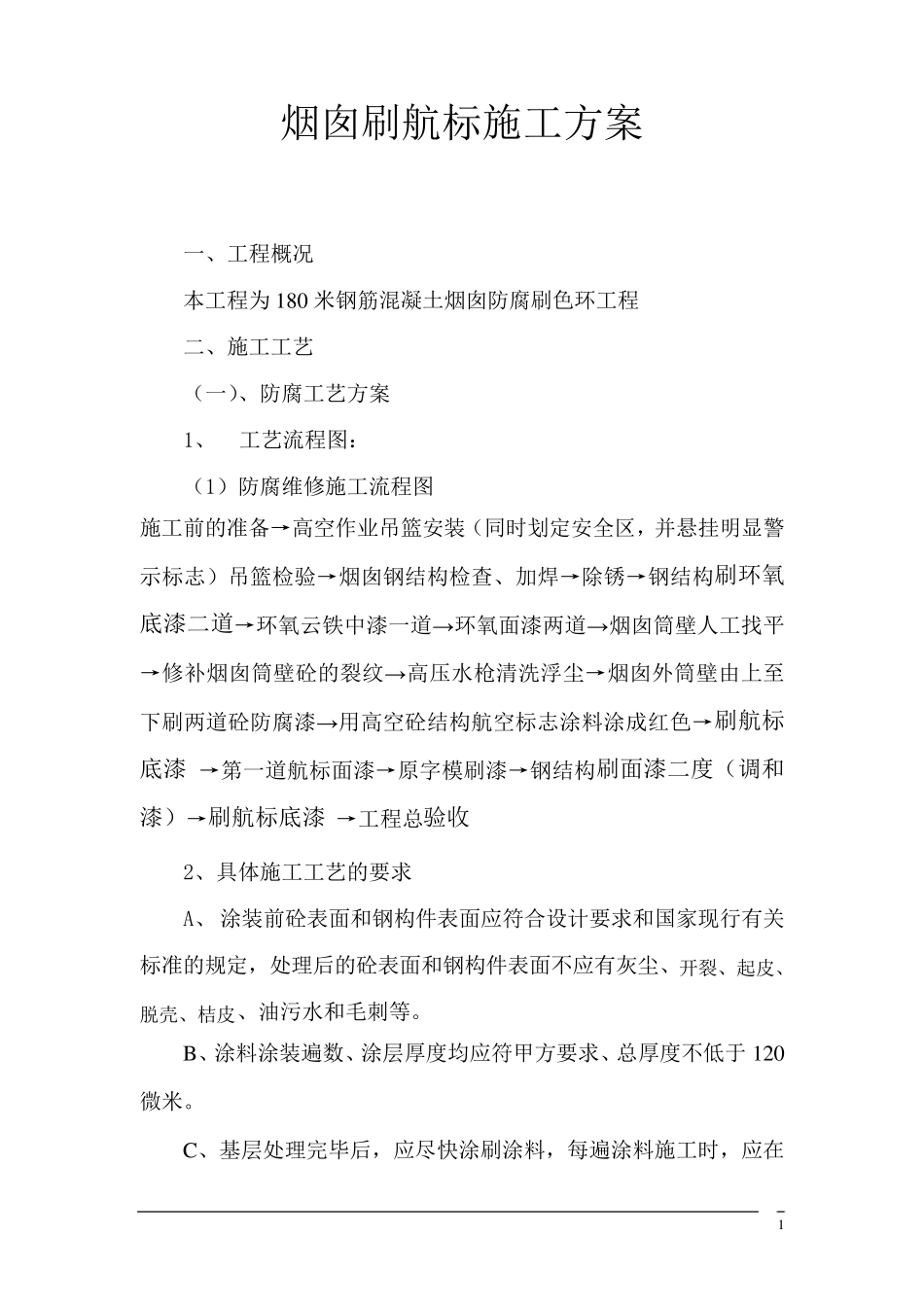 烟囱刷航标方案_第1页