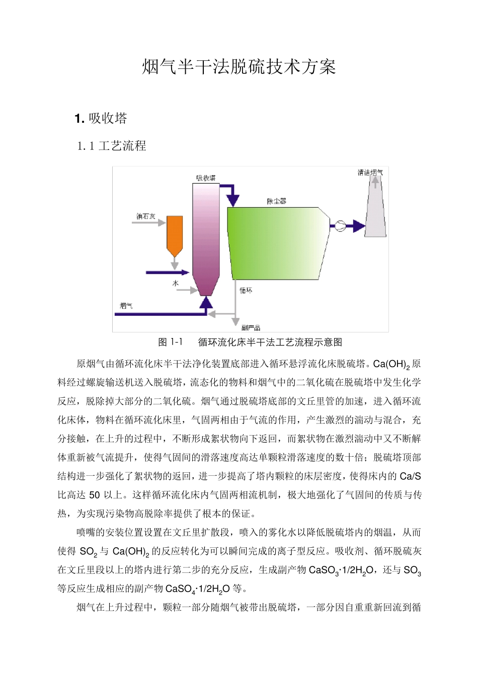 烟气半干法脱硫技术方案_第1页