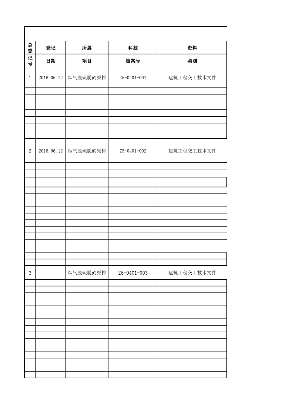 烟气脱硫脱硝减排工程竣工资料_第1页