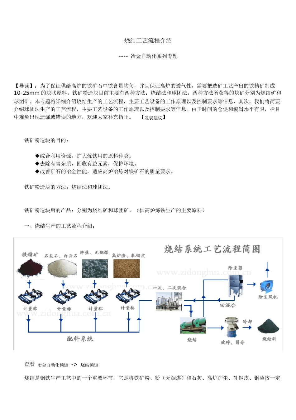 烧结工艺流程_第1页