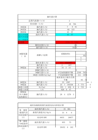 热力发电厂课程设计程序