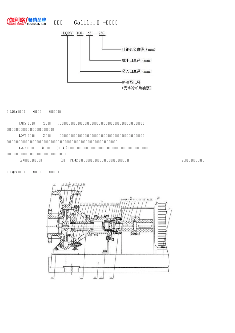 热油泵导热油泵型号及参数_第2页