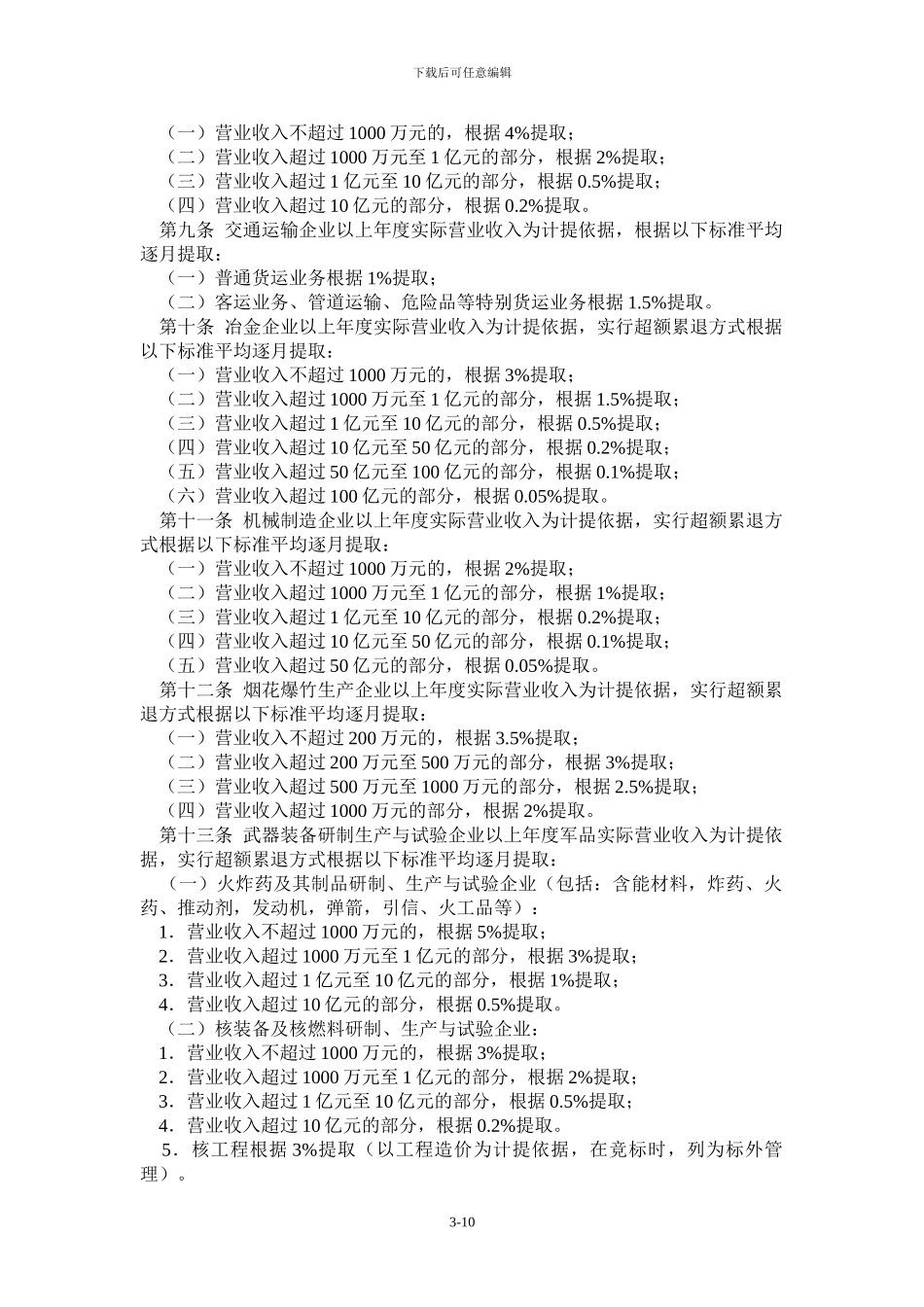 财企2024-28号企业安全生产费用提取和使用管理办法_第3页
