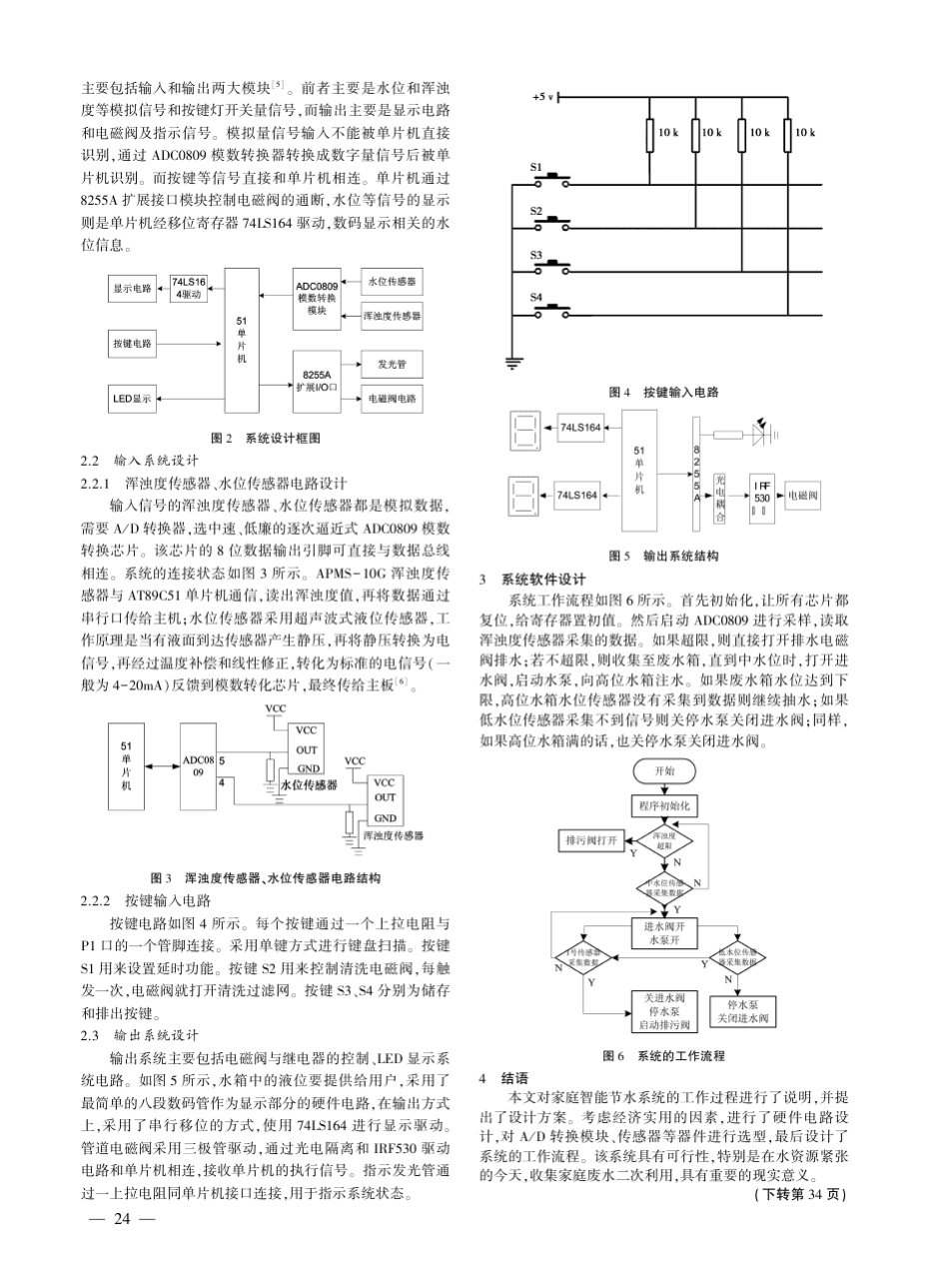 基于51单片机的家庭智能节水系统设计_第2页