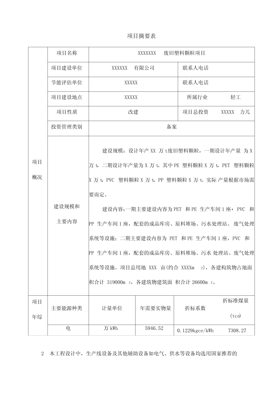 废塑料颗粒节能报告教材_第2页