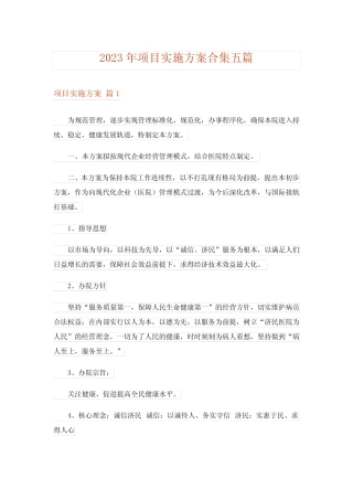 2023年项目实施方案合集五则_6