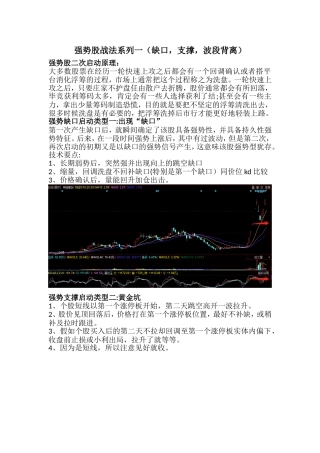 波背离之强势G战法