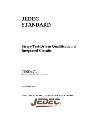 JESD47L Stress-Test-Driven Qualification of Integrated Circuits原版完整文件