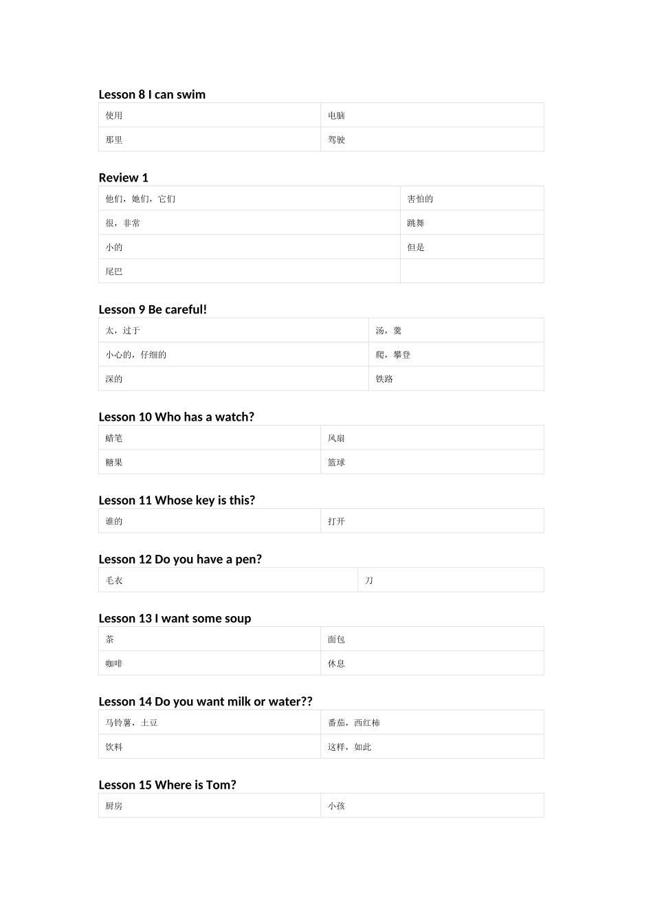 接力版英语四年级下册单词默写表_第2页