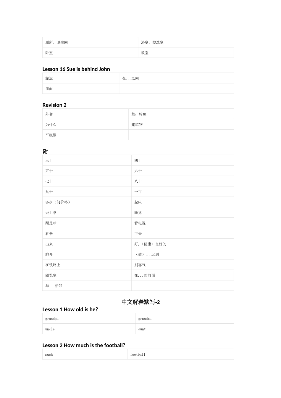 接力版英语四年级下册单词默写表_第3页