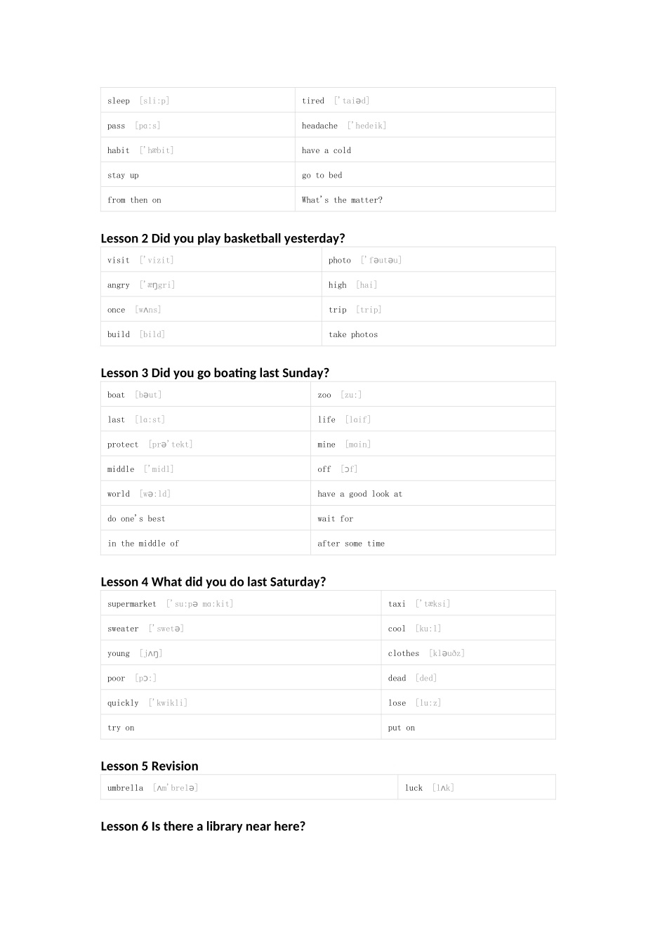 科普版英语六年级下册单词默写表_第3页