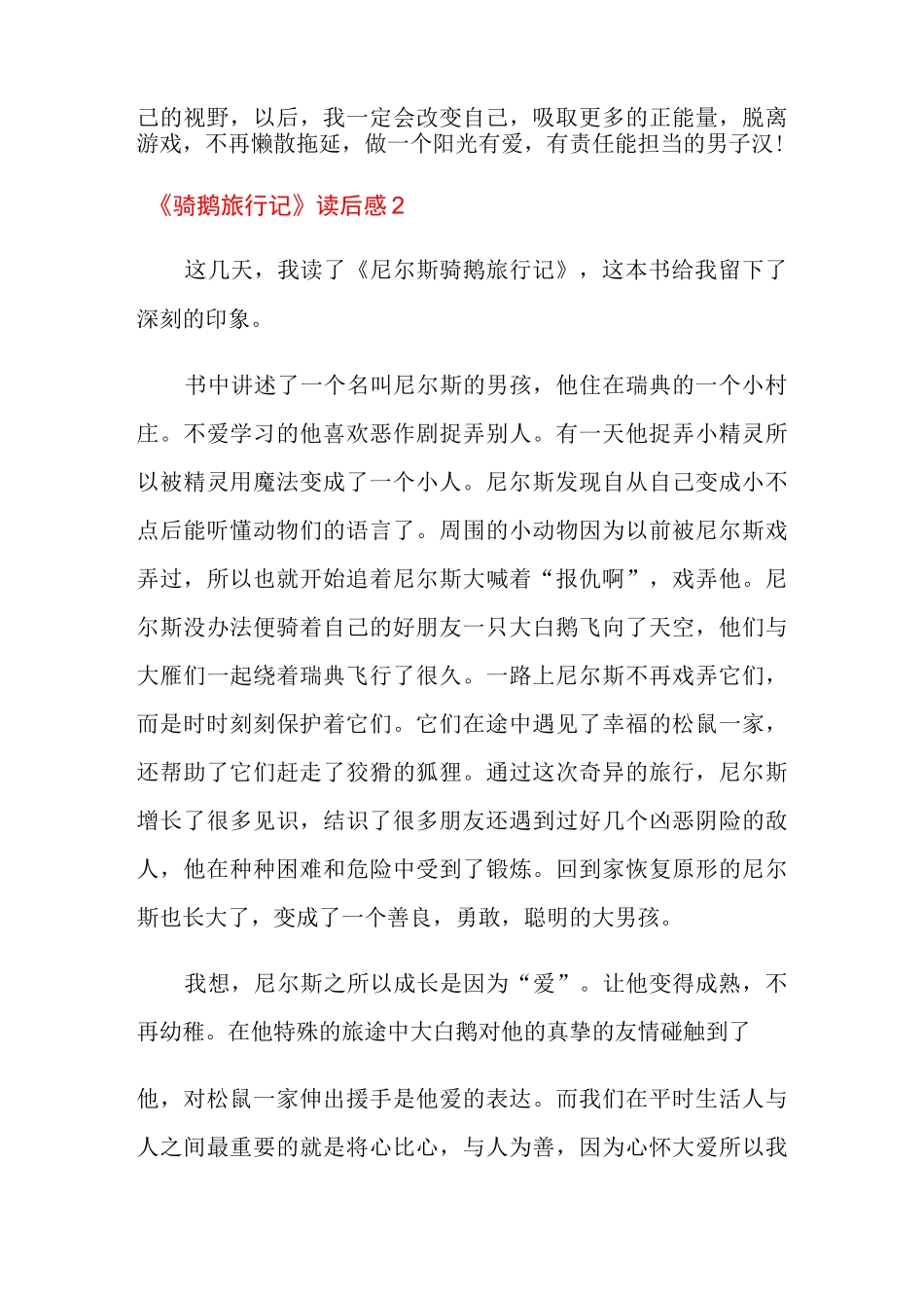 《骑鹅旅行记》读后感_第2页