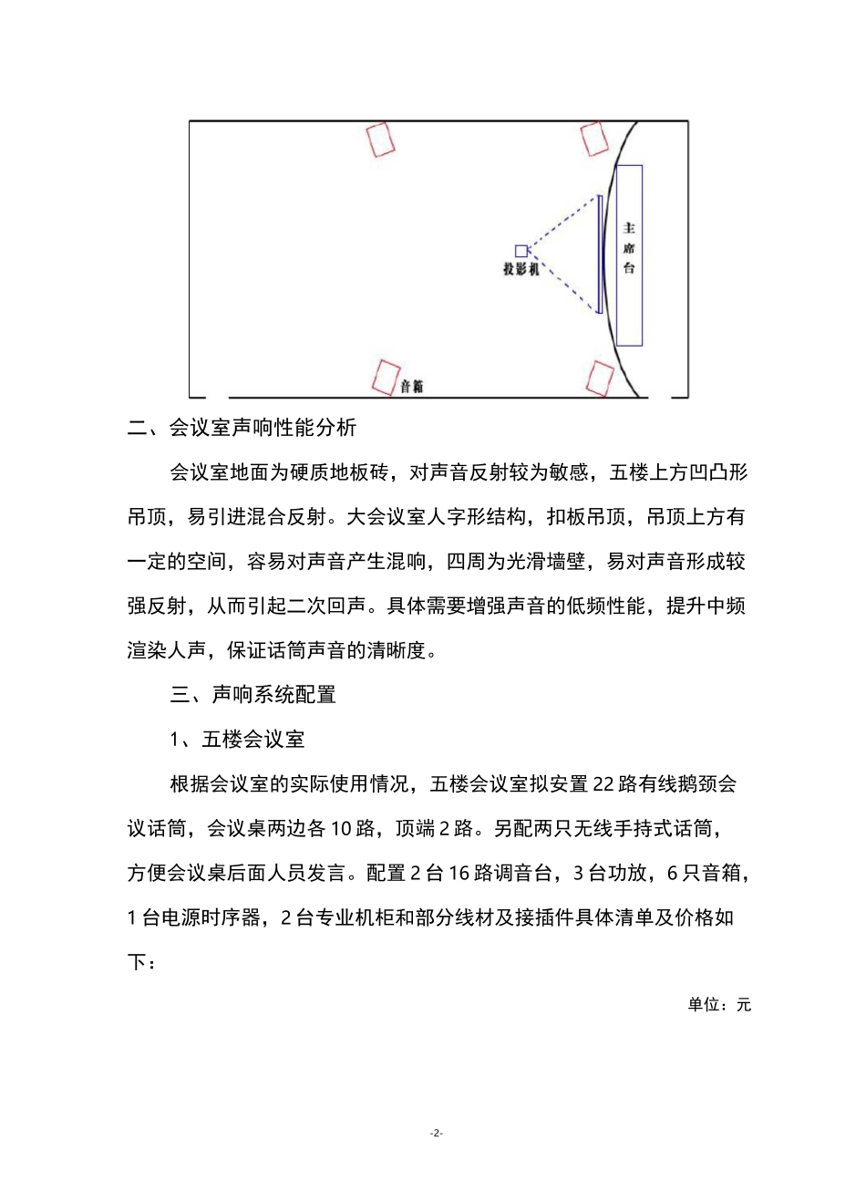 会议室多媒体音响系统方案_第2页