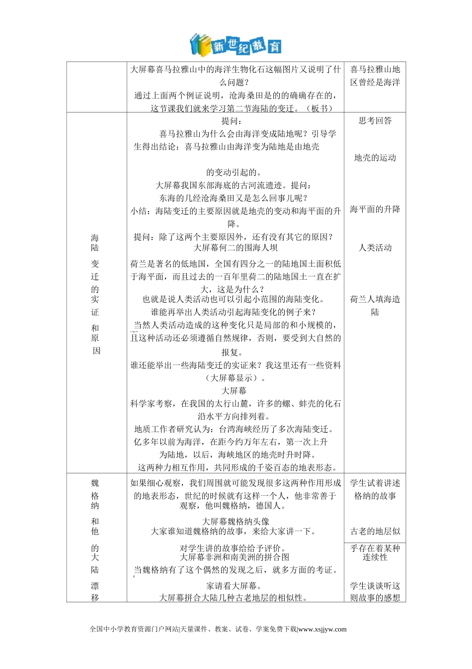 海陆变迁习题_第3页