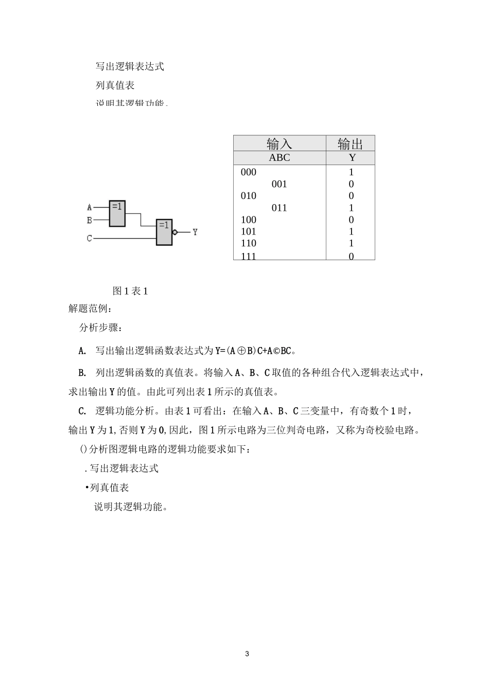《组合逻辑电路的设计》教学设计_第3页