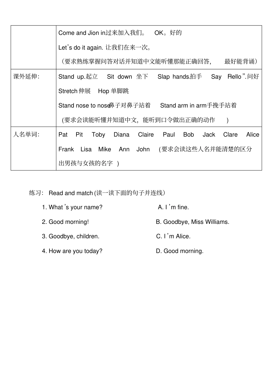 新版join-in-三年级上册重点单词及句型整理_第2页