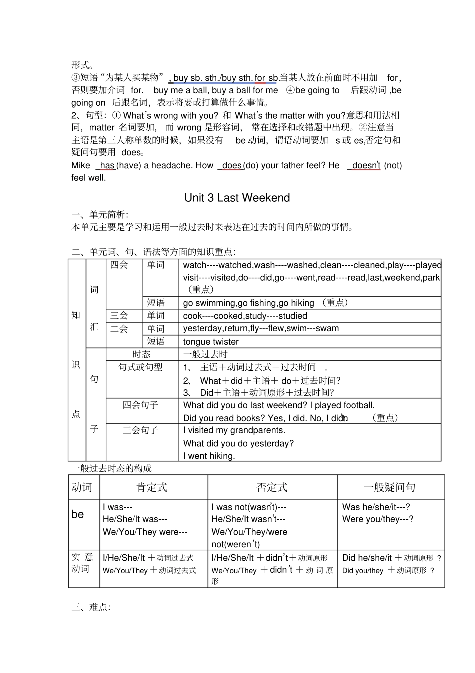 新版PEP小学小学六年级下册知识点总结_第3页