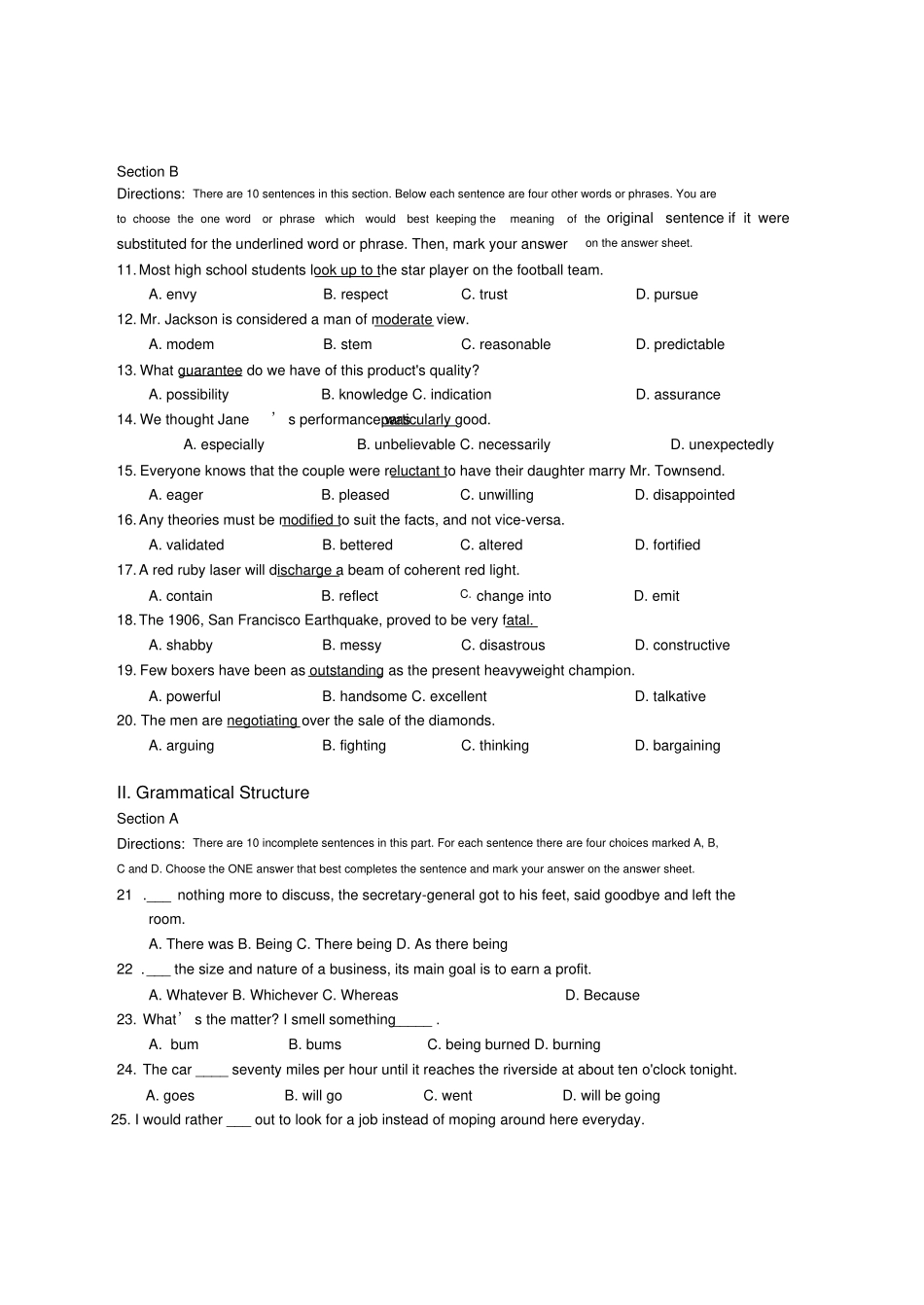 新版中石油职称英语模拟考试题版_第2页