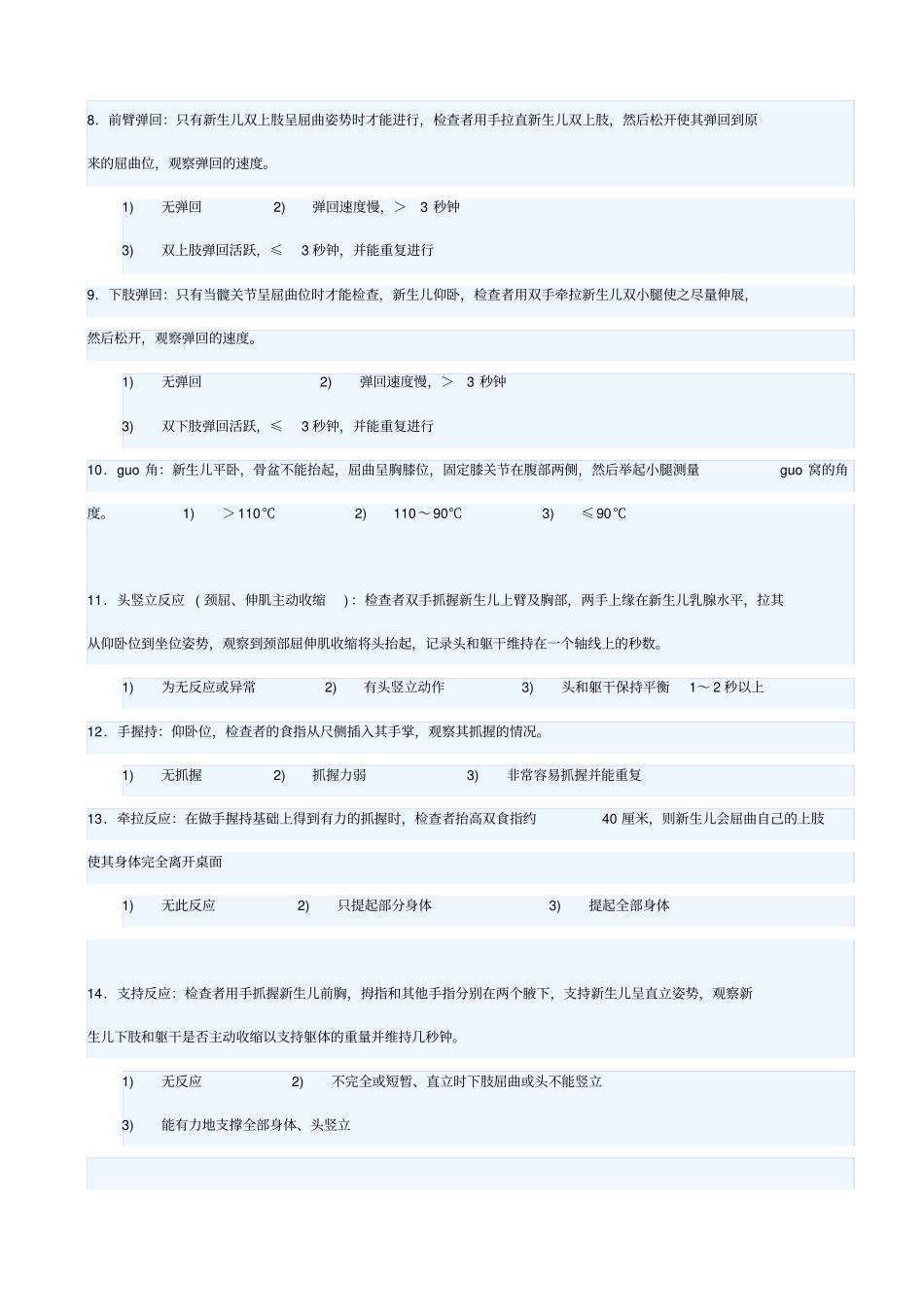 新生儿20项行为神经评定心理量表_第2页