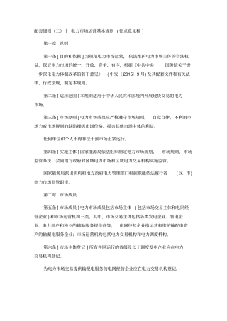 新电改六个方案及三个细则详解资料