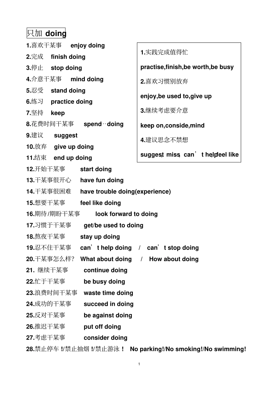 新目标九年级英语固定搭配总结_第1页