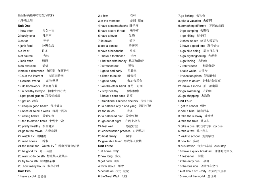 新目标英语中考总复习资料分析_第1页