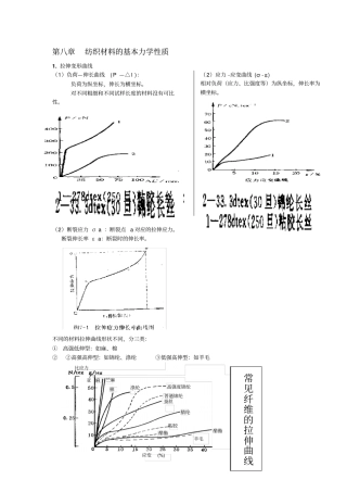 新纺织材料的基本力学性质