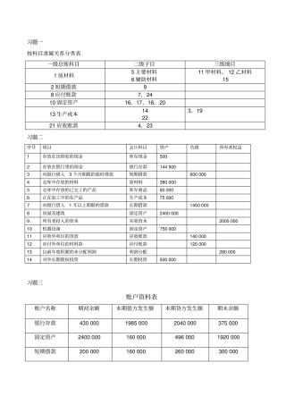 新编会计学原理—李海波课后习题答案